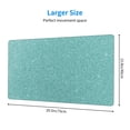thumbnail image 2 of Bingfone Teal Green Glitter Large Gaming Mouse Pad,Extended Desk Mousepad with Stitched Edges,Non-Slip Base,Water Resist Keyboard Pad for Gamer, Office & Home, 29.5 x 16 in, 2 of 6