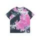 thumbnail image 5 of Camisetas de hombre Lars Amadeus de manga corta, camiseta de verano con estampado de teñido anudado, camisetas impresas de hip hop M rosa oscuro, 5 of 6
