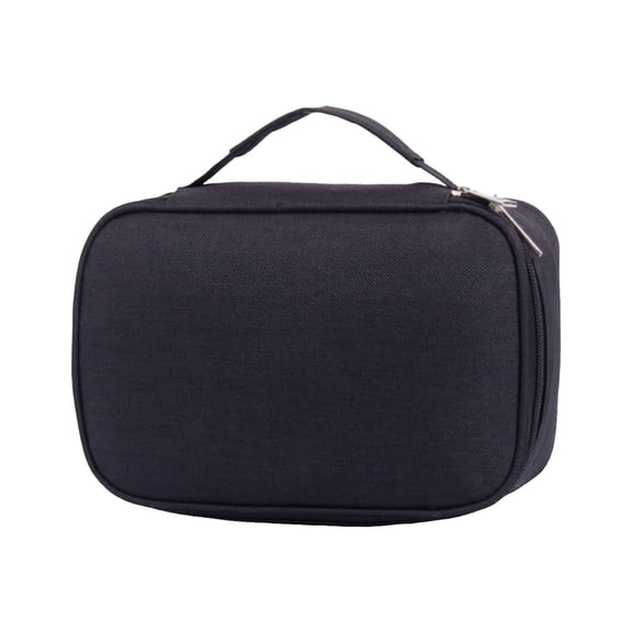 GHIIYER Large Pencil Case Pouch, Pencil Bag with Compartments, Pencil Pouch Organizer with Zipper Black One Size