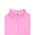 thumbnail image 3 of Athletic Works Girl's Active Long-Sleeve Quarter Zip Top, Sizes 4-18 & Plus, 3 of 3