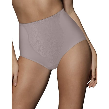 

Bali Lace Panel Shaping Brief 2-Pack Warm Steel/Pink Bliss XL Women s