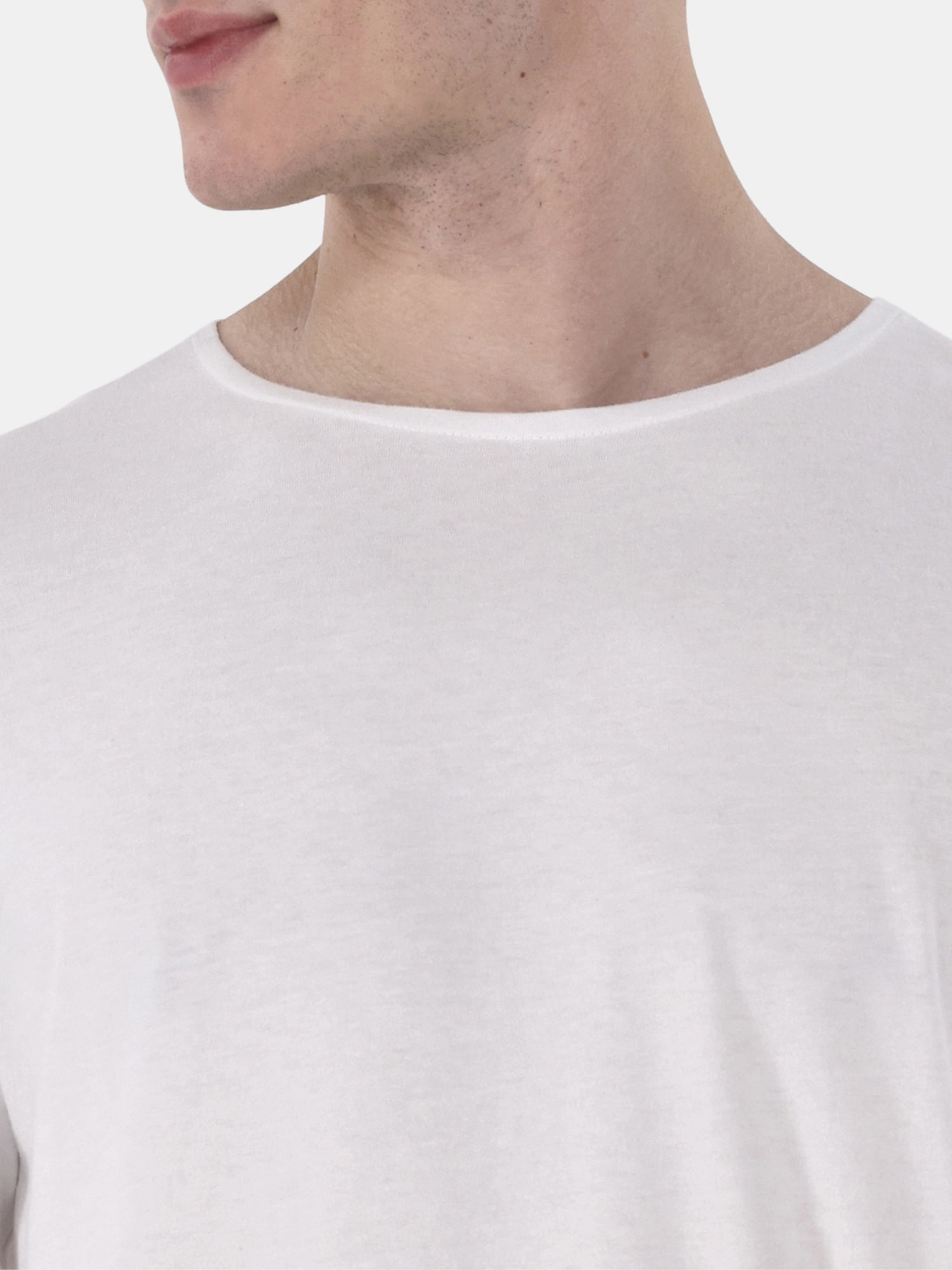 No Boundaries Men's & Big Men's Longline Curved Hem Elongated Tee Shirt, 2-Pack, Sizes XS-5XL