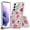 Red Blooms Blossom, variant on For Samsung Galaxy S24+ /S24 Plus Floral Patterns Design Transparent TPU Silicone Shock Absorption Bumper Hard Back Phone Case Cover by Xpression - Pink Roses Flower
