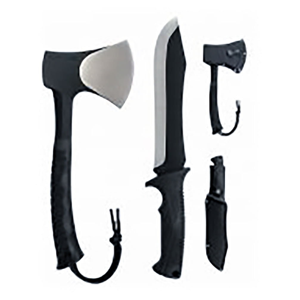 Schrade Full Tang Hatchet and Mini Machete Combo with