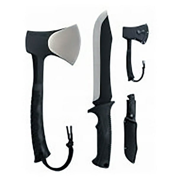 Schrade Full Tang Hatchet and Mini Machete Combo with