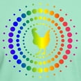 thumbnail image 3 of CafePress - Chicken Rainbow Studs Dark T Shirt - Men's Classic Graphic Cotton T-Shirt, 3 of 4