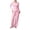 Pink, variant on LEKWK Lounge Sets for Women Ribbed Long Sleeve Crop Top and Wide Leg Pants Matching Set Casual Comfy Fall Winter Pajamas Home Sleepwear