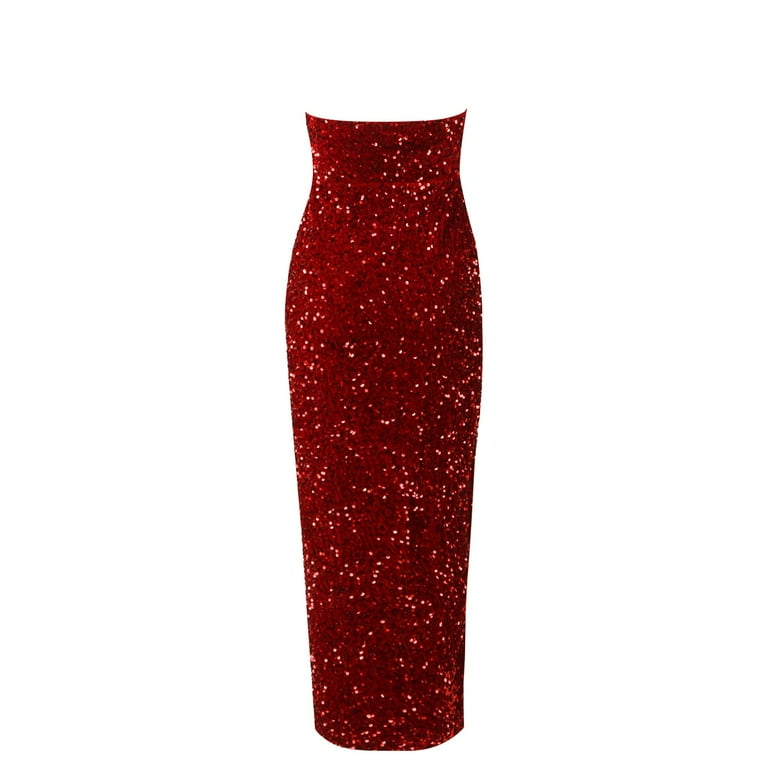 Sexy Solid Sequins Off the Shoulder Waist Skirt Dresses(7 Colors) Sexy Solid Sequins Off the Shoulder Waist Skirt Dresses(7 Colors)