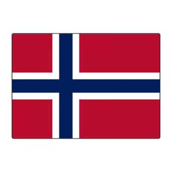 1 Pack - National Flag Of Norway - 5x7 Inch Metal Print
