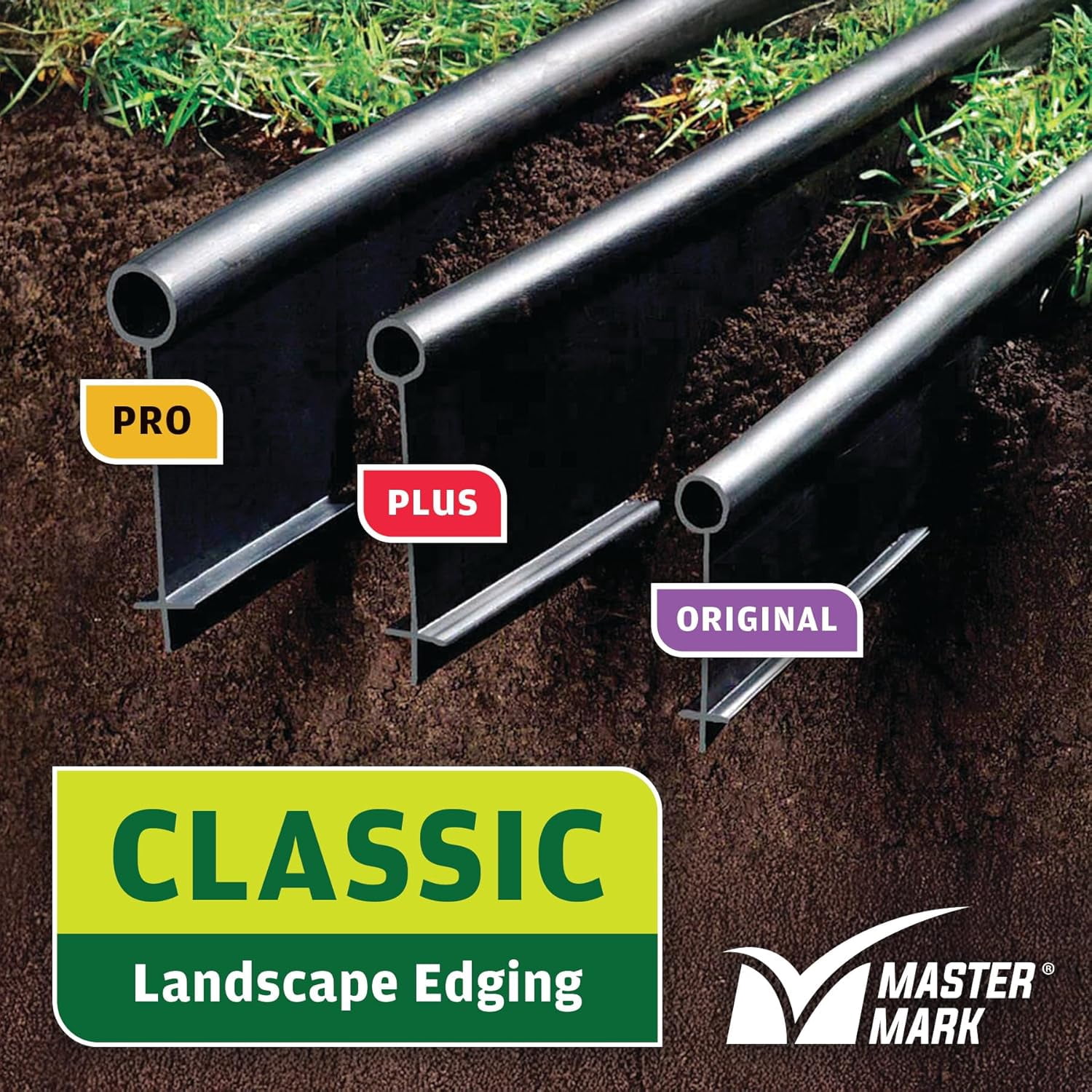 MASTER MARK Plus Landscape Coiled Edging, Garden Border, Lawn Edging, Flower Bed Edging, Playground Edging
