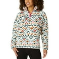 thumbnail image 4 of Eddie Bauer Women's Fleece 1/4 Zip Long Sleeve Pullover Size: XL, Color: Vanilla Aztec, 4 of 4