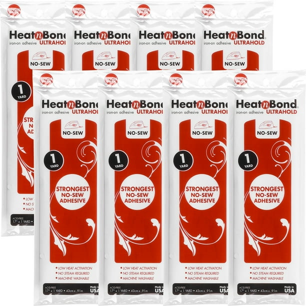 Thermoweb Heatnbond Ultra Hold IronOn Adhesive 17"X36", Multipack Of 8