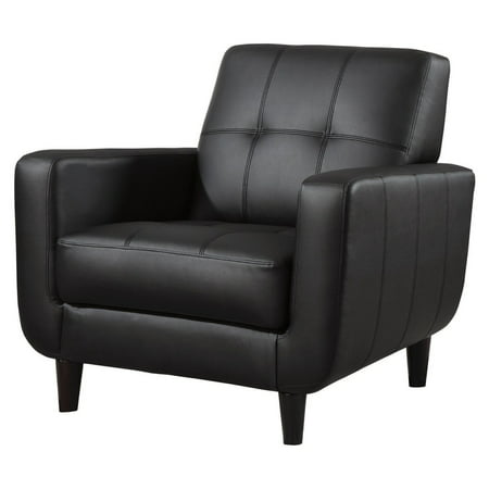 Upc 021032241292 Coaster 900204 Vinyl Accent Chair Black