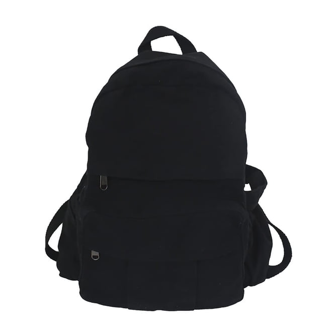 Mochila GAXOS para portátil para mujer, de viaje, vintage, de lona negra