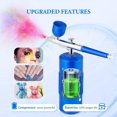 thumbnail image 4 of Airbrush Kit Machine, Rechargeable Handheld Airbrush, Professional Cordless for Nail Art, Makeup, (Blue), 4 of 5