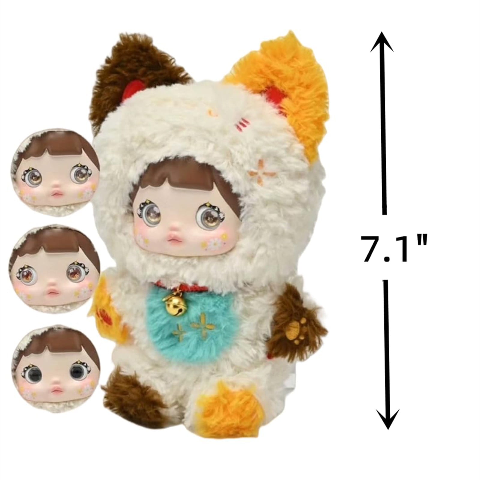TOP TOY Nommi Blind Box Plush Doll Nommi Loveliness Never Ends Series Kawaii Plushie Toys Figure Doll Cute Xmas Collectible  Birthday Gift for Girls (A,1PC- Random)