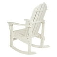 thumbnail image 4 of Shine Company Traditional Cedar Wood Adirondack Porch Rocker in White, 4 of 5