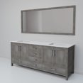 thumbnail image 5 of Distressed Grey Double Bath Vanity 72 in. W x 22 in. D, White Quartz Top, and 28 in. Mirror, 5 of 9