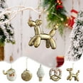 thumbnail image 7 of RoamHome Golden Christmas Tree Pendant Ornament with Hanging Hook, Durable Plastic Festive Decor for Windows, Tree, Holiday Gift, 4.33x4.33x6 Inches, 7 of 7