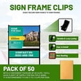 thumbnail image 3 of justsignframes Sign Frame Clips to Secure Real Estate Signs to Frames (50 Pack), 3 of 5
