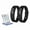2pcs Black, variant on Vibrating Alarm Clock Watch Silent Alarms Wristband Wrist Bands for Deaf & HOH People Bed Shaker Wake up Band Sleep Connection Bracelet for Heavy Sleepers Shock Long Distance with Sleeper