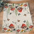 thumbnail image 4 of Mushrooms Kitchen Towels Set of 4, Water Absorbent Dish Towel, Butterfly Botanical Country Plants Beige Decorative Hand Towels - Quick Drying Cloth for Cooking Baking, 18x28 Inch, 4 of 8