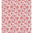 thumbnail image 3 of Snowflake Twin Size Duvet Cover Set, Stars Seven Pointed Stars and Dots Pattern Abstract Motifs New Year Illustration, Decorative 2 Piece Bedding Set with 1 Pillow Sham, Red White, by Ambesonne, 3 of 3
