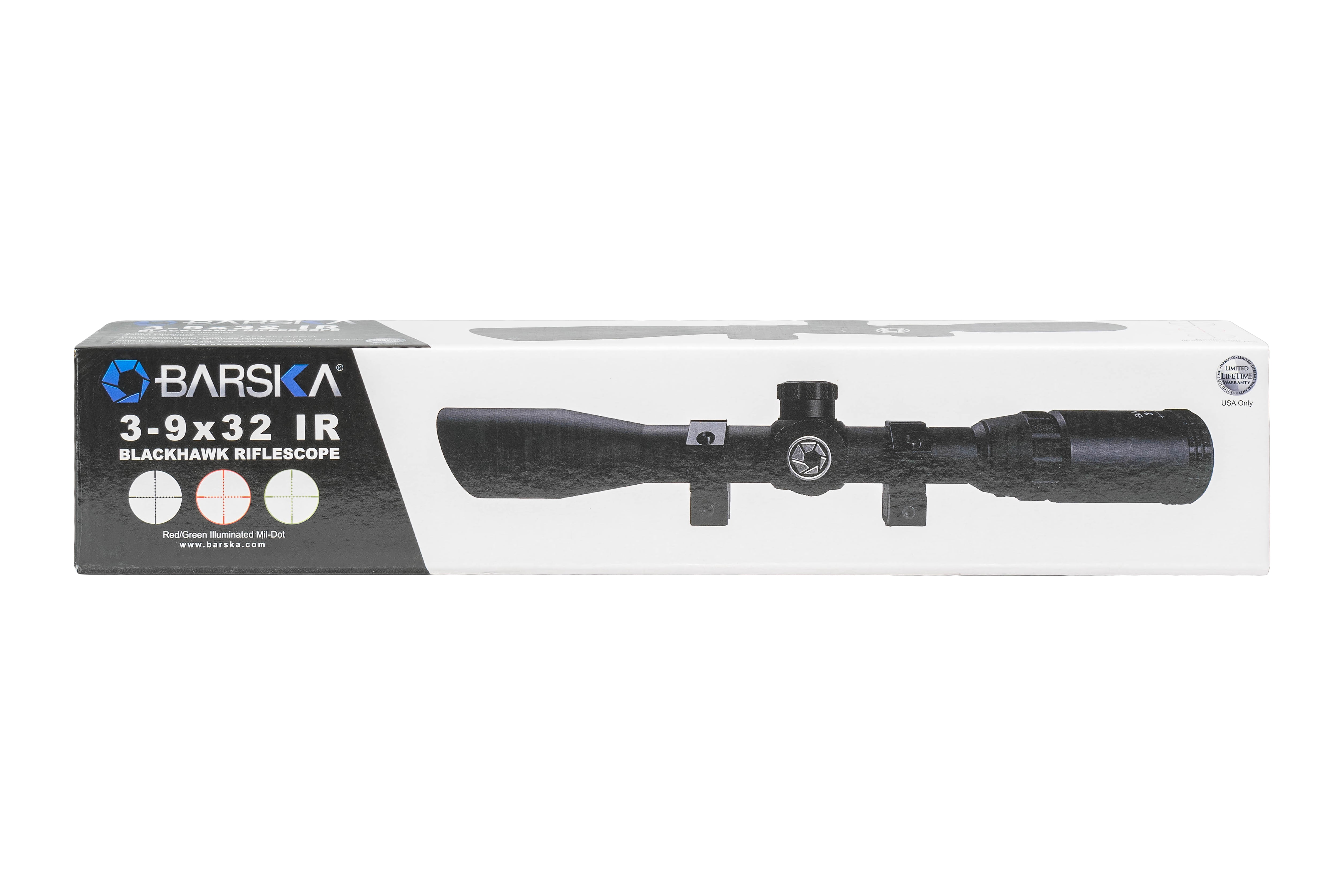 Barska 3-9X32mm Blackhawk Riflescope with Illuminated Mil Dot