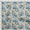 thumbnail image 4 of Soimoi Chinese Floral Print, Velvet Fabric, Decor Sewing Fabric by The Yard 54 Inch Wide,Decorative Fabric for Upholstery and Home Accents, Blue, 4 of 5