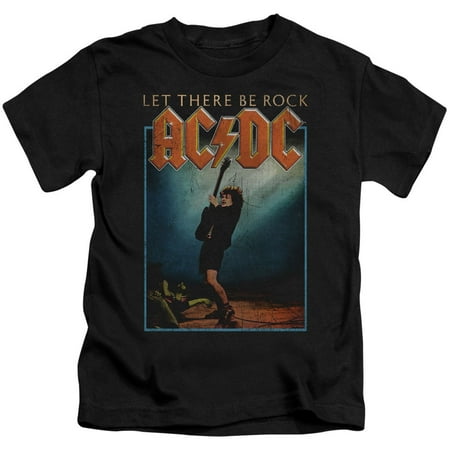 Childrens T-shirt Tee - AC/DC Boys' Let There Be Rock Childrens T-shirt Black