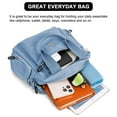 thumbnail image 4 of BadPiggies Nylon Crossbody Bag for Women Multi Pockets Waterproof Handbag Messenger Purses Travel Shoulder Bag - Blue, 4 of 10