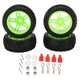 thumbnail image 1 of Piezas Ruedas RC Neumáticos de Rally de 75 mm Goma para Wltoys 144001 1/14 RC Reemplazo de reparación de automóviles Todoterreno Verde, 1 of 8