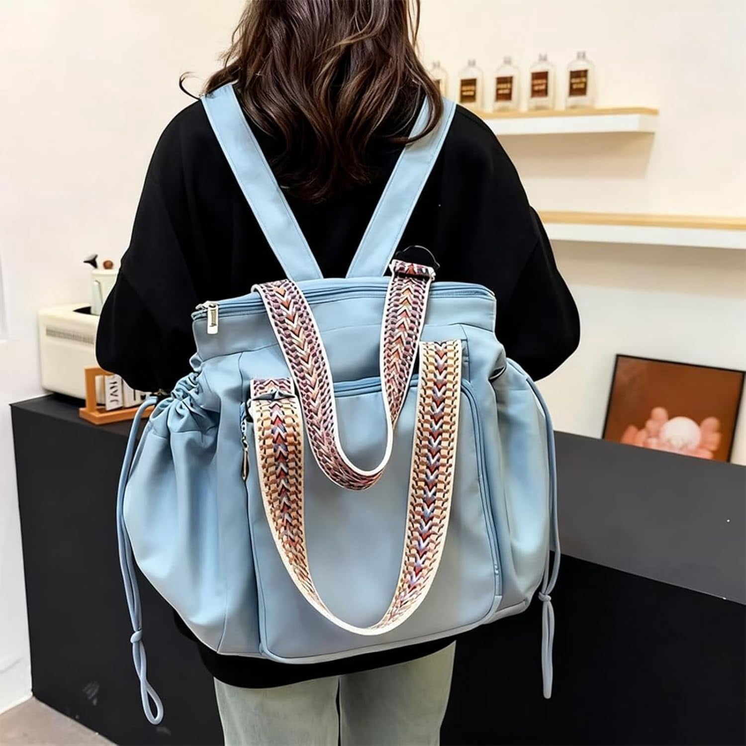 Everyday Bags for Women, Multifunctional Travel Organizer Bag with 15 Smart Compartments