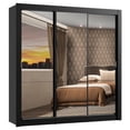 thumbnail image 1 of Ropero Closet Madesa Mônaco 3 Puertas 3 Espejos Negro 1, 1 of 5