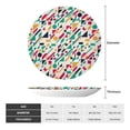 thumbnail image 2 of Balery Colorful Spots Print Bone China Decorative Plate Ceramic Dinner Plates Art Crafts with Display Stand-8in, 2 of 6