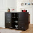 thumbnail image 2 of Bowery Hill Wine Rack Buffet in Cappuccino, 2 of 5