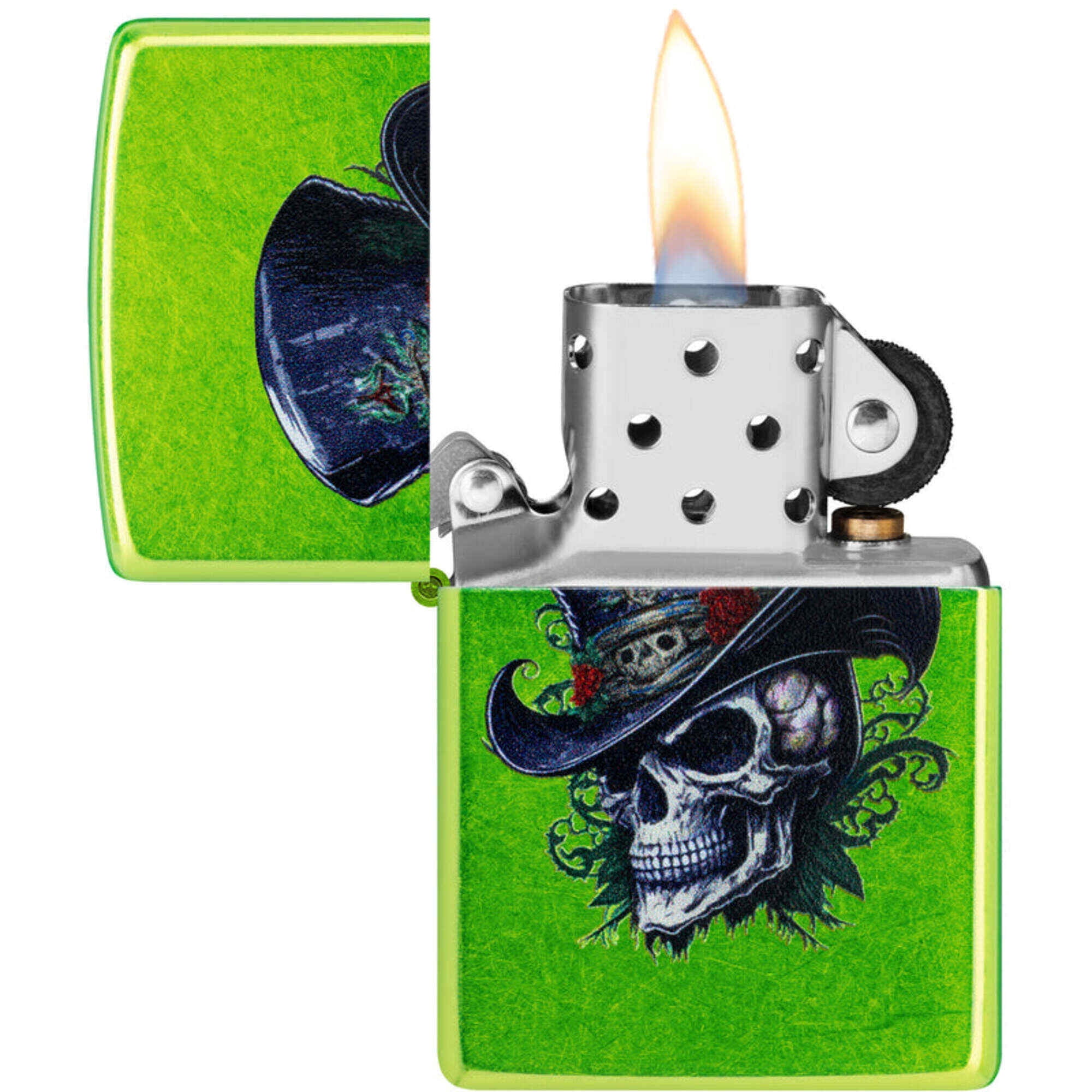 Zippo 46709 Steampunk Skeleton Design Windproof Pocket Lighter