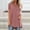 *Pink, variant on Women's V Neck Short Sleeve T-Shirt,Solid Color Casual Summer Loose Fit Top Gray,Women's Plus L
