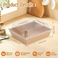 thumbnail image 3 of 50 Pack Charcuterie Boxes, Square Disposable Paper Bakery Boxes with Clear Lids, Food Containers for Strawberries, Cupca, 3 of 9