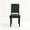 Chenille Green, variant on CHUN YI Chenille Upholstered Dining Chairs Set of 2, Open Back Kitchen Dining Room Chairs with Solid Rubberwood Frame, French Country Style, Black