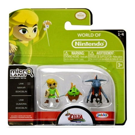 Legend of Zelda Micro Figure Set: Link, Makar, Bokoblin
