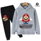 thumbnail image 1 of Super Mario Bros, 2024 Sudadera con capucha de manga larga para niños, pantalones largos, abrigo informal para niños y niñas, suéter lindo para niños, 1 of 1