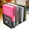 thumbnail image 1 of Desktop Bookshelf - Wooden DIY Desktop Bookshelf Rack Books DVD Storage Magazine Holder for Students Kids Adult(Black), 1 of 7
