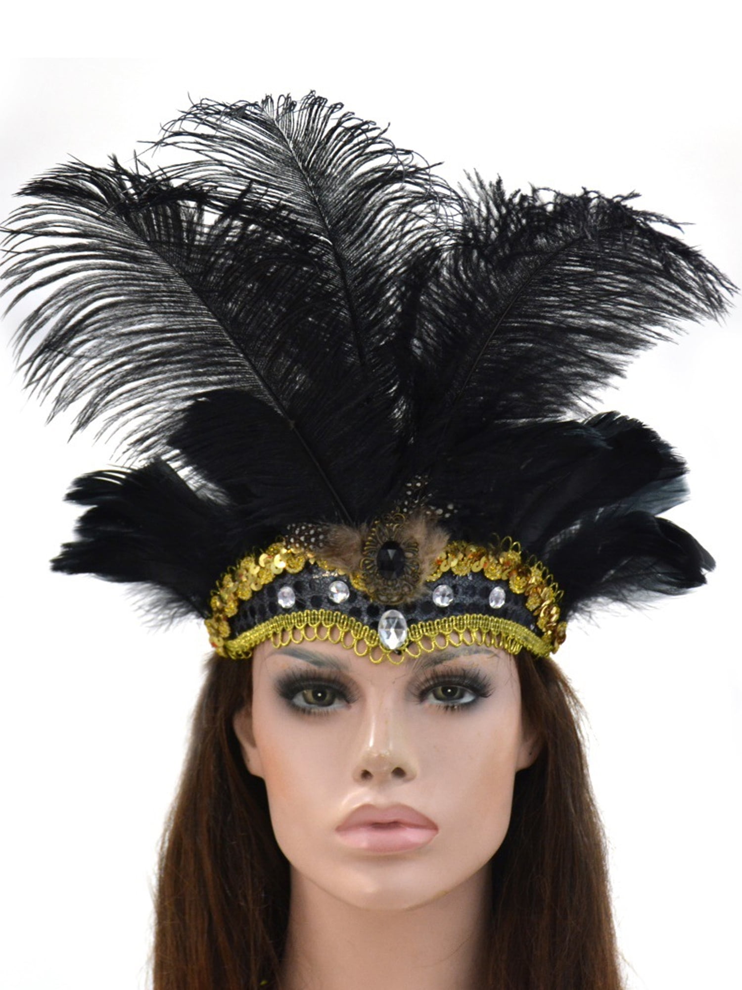 Sunisery Boho Indian Feather Headband 