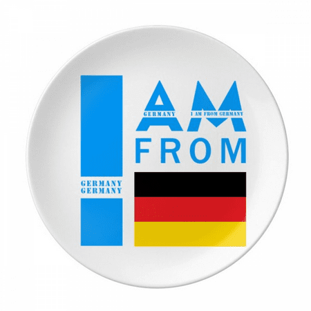 

I Am From Germany Plate Decorative Porcelain Salver Tableware Dinner Dish