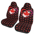 thumbnail image 2 of KAKALAD Canada flag love maple leaf Car Seat Covers Set Vehicle Front Seats Protector 2 Pcs, 2 of 9