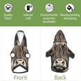 thumbnail image 6 of Honeii Butterfly Cow With Flowers Print Small Dog Hoodies Pet Hooded Sweatshirts Fall Winter Puppy Cat Sweaters Warm Clothes for Small Dogs Outfits Costume-Medium, 6 of 7