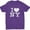 Heather Purple, variant on I Love NY Kids T-Shirt Officially Licensed Youth Unisex Tees Heather Purple, XS