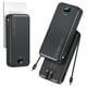 thumbnail image 1 of Power Bank aonidi de 20000 mAh con cables integrados y enchufe de pared AC, 1 of 8