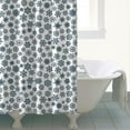 thumbnail image 4 of Blue Christmas Snowflake Pattern Shower Curtain 72"x84" ,Bathroom Decorative Shower Curtains Set with 12 Hooks,Modern Waterproof Washable Shower Curtain, 4 of 6